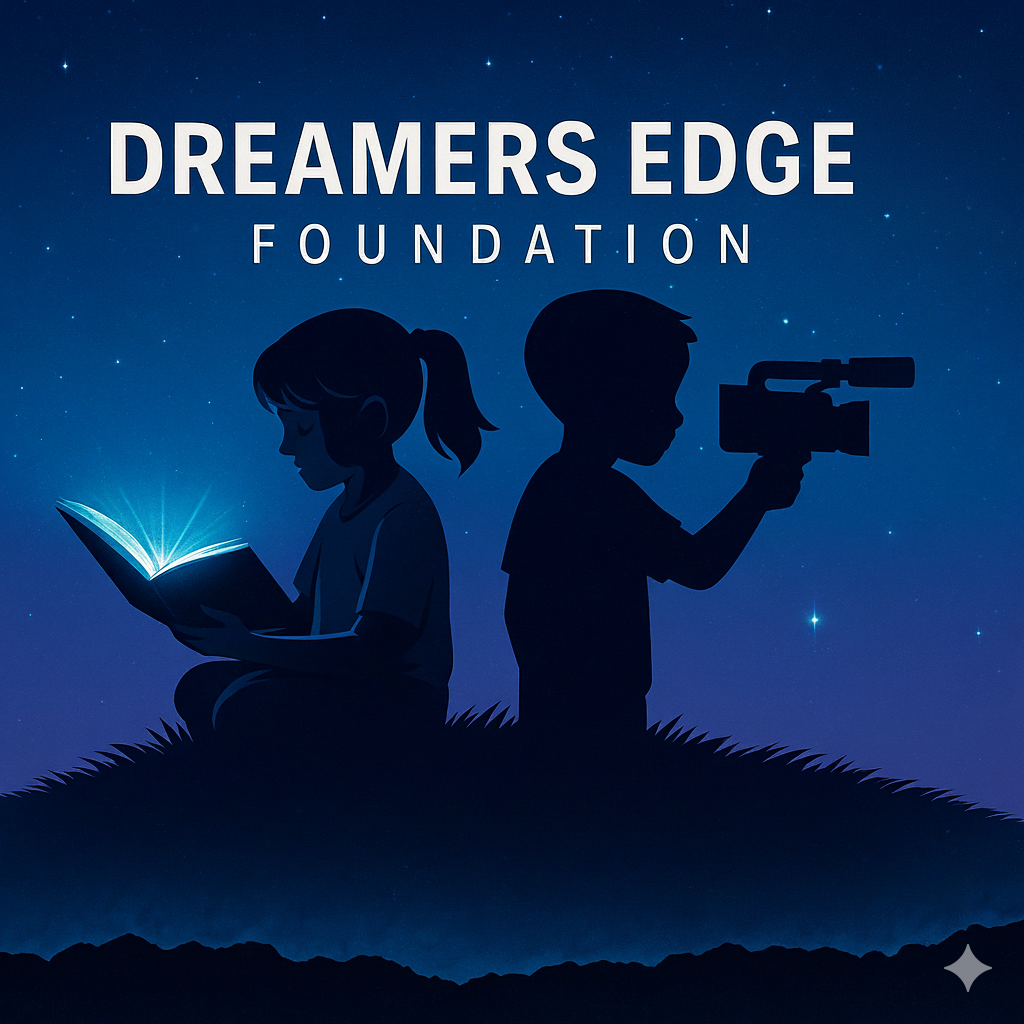 Children engaged in creative literacy activities