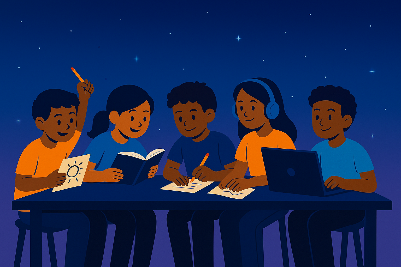 Lab activities and student work showcase